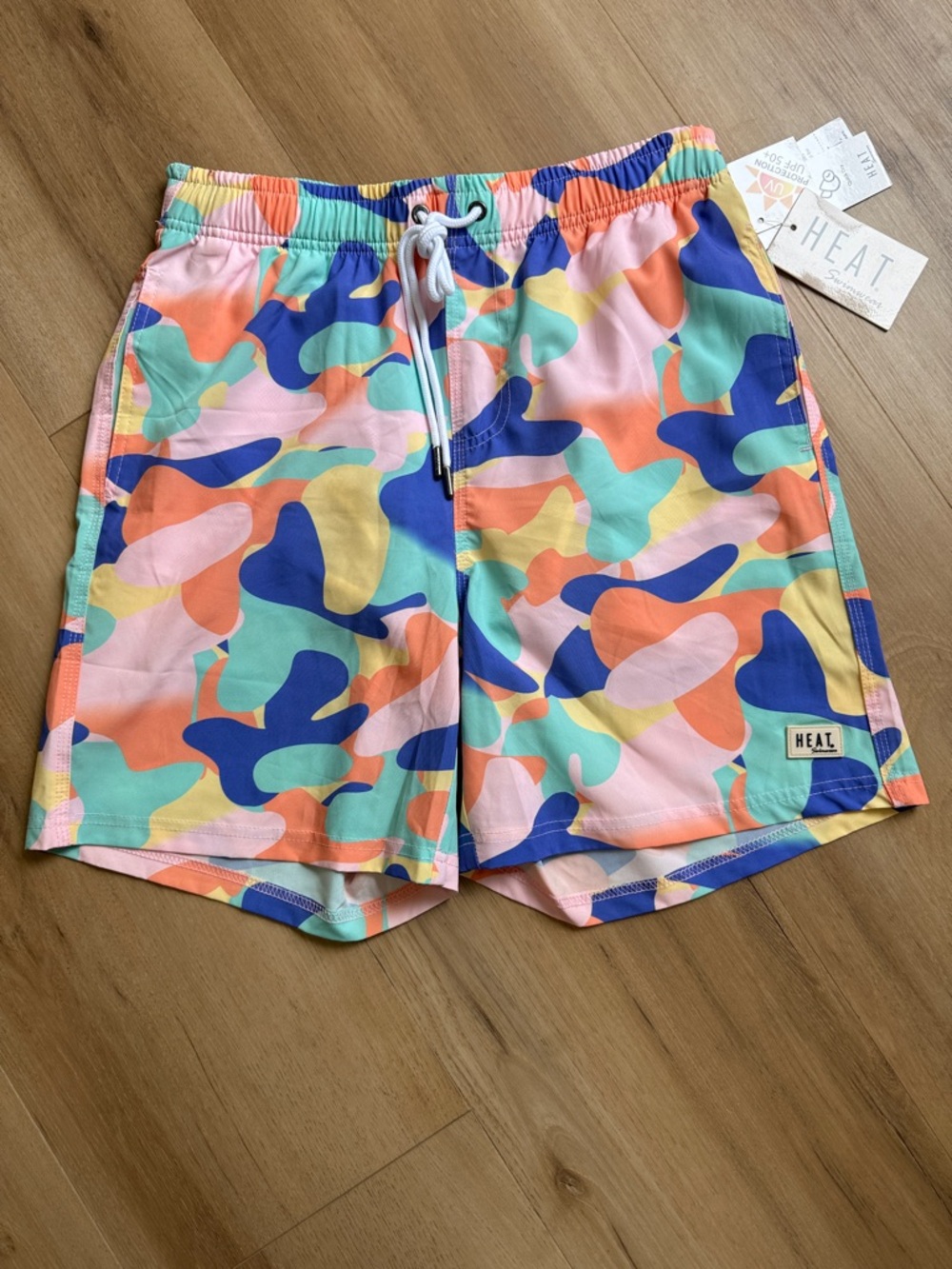 HEAT Men's Multicolor Camouflage Swim Trunks